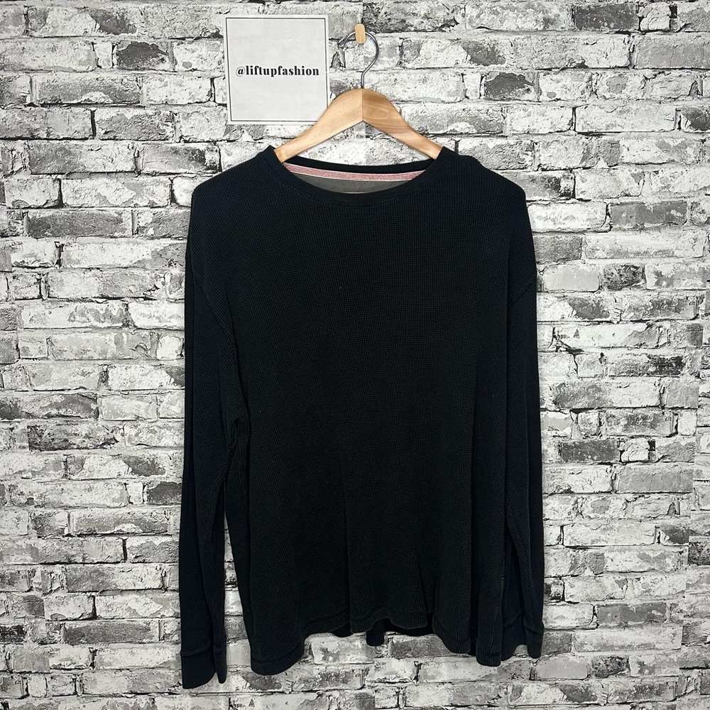 EUC Old Navy Men's 100% Cotton Black Knit Pullover Size XXL (RN 462574) - Picture 2 of 10